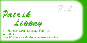 patrik lippay business card